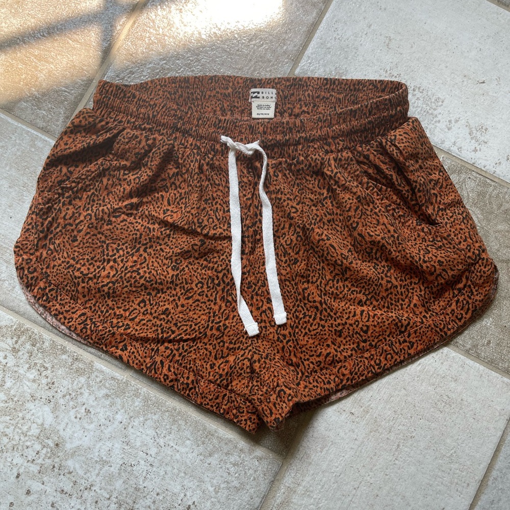 Billabong Brown Athletic Shorts with Drawstring Waistband